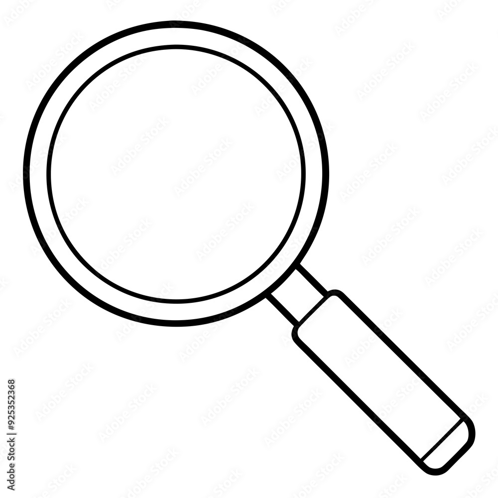 Magnifier art vector illustration Magnifier art vector illustration
