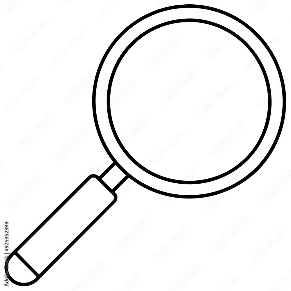 Magnifier art vector illustration Magnifier art vector illustration