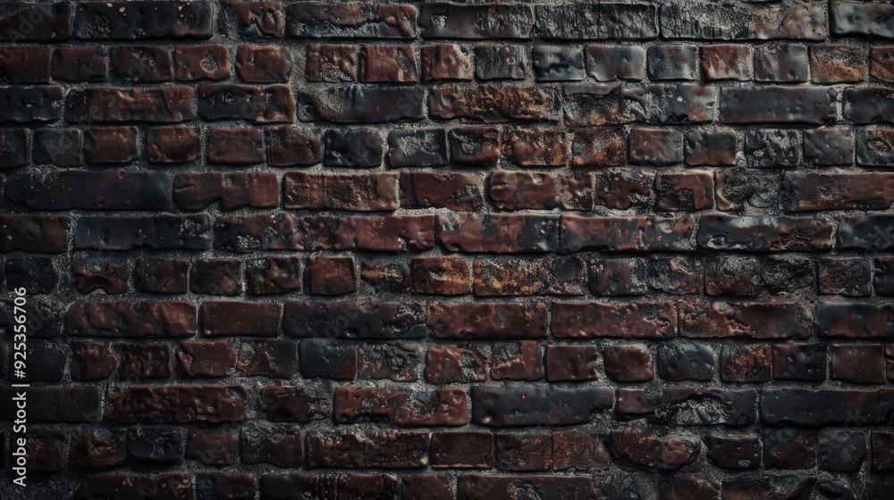 Fototapeta premium Brick wall with textured overlay.