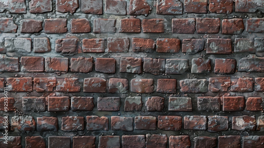 Brick wall with textured overlay. Brick wall with textured overlay.
