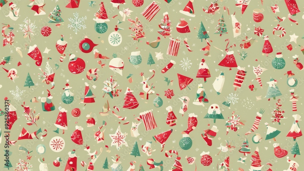 Naklejka premium red christmas background