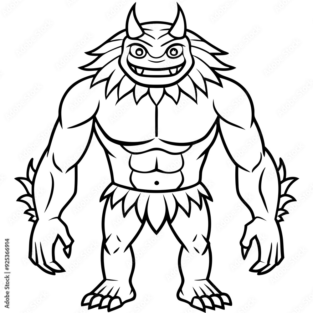 Fototapeta premium Monster art vector illustrator