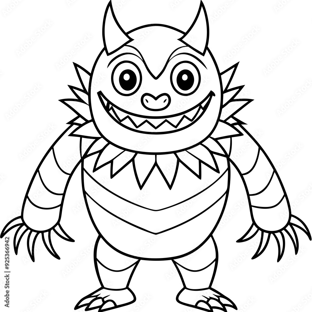 Obraz premium Monster art vector illustrator