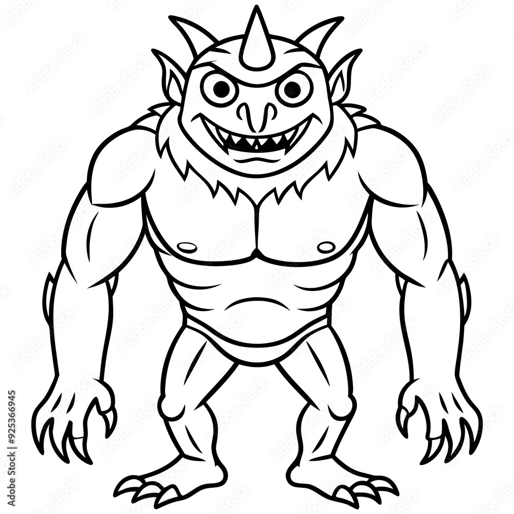 Fototapeta premium Monster art vector illustrator