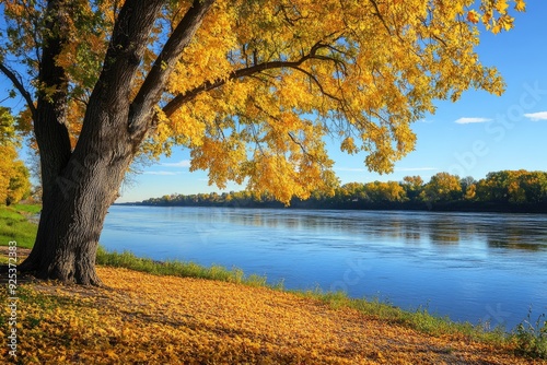 Minnesota Fall Colors: Autumn Splendor by the Mississippi River in St. Paul Park photo