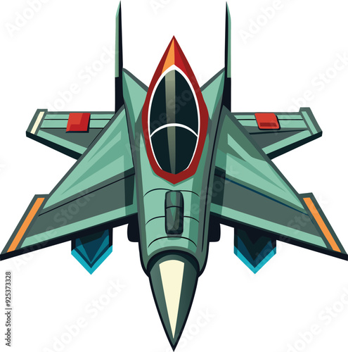 Military jet fighter