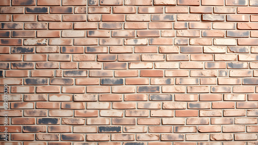 Obraz premium Textured Brick Wall Background with Space for Text. Generative AI