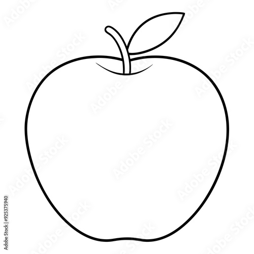 A apple on