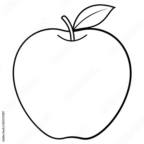 A apple on