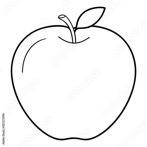 A apple on
