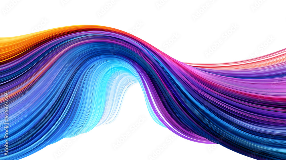A vibrant wave of colorful lines creating a dynamic and abstract visual effect. A vibrant wave of colorful lines creating a dynamic and abstract visual effect.