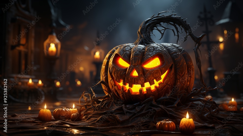 halloween pumpkin lantern. halloween pumpkin lantern.