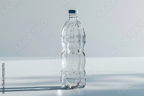 bottle of water on a grey background