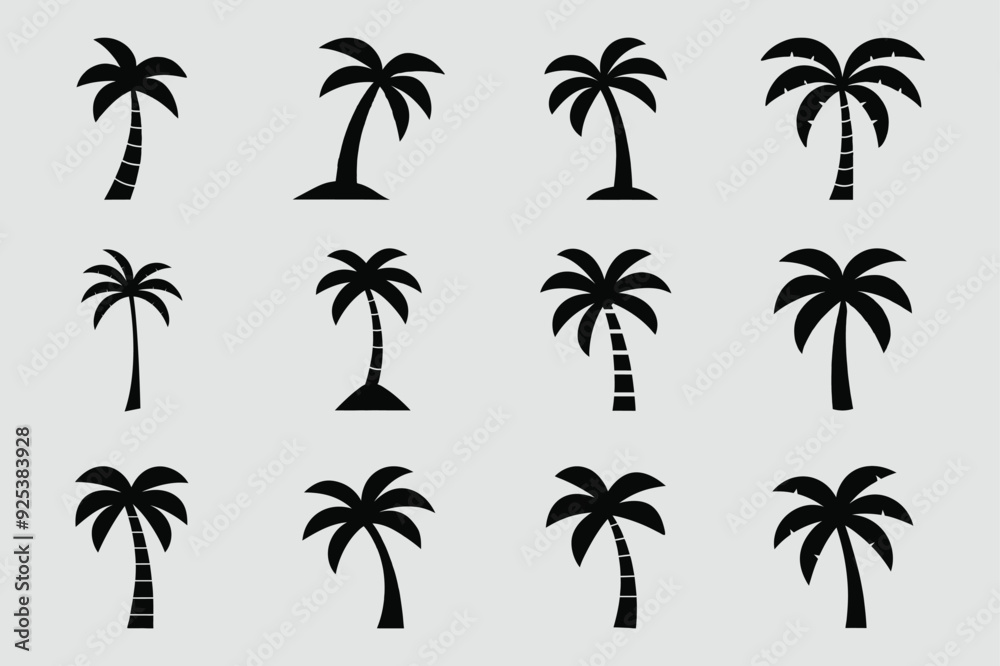 Palm Tree Line Art Silhouette Vector Abstract Geometric Palm Tree Illustration Cute Kawaii Mascot Logo Clipart Palm Tree Line Art Silhouette Vector Abstract Geometric Palm Tree Illustration Cute Kawaii Mascot Logo Clipart