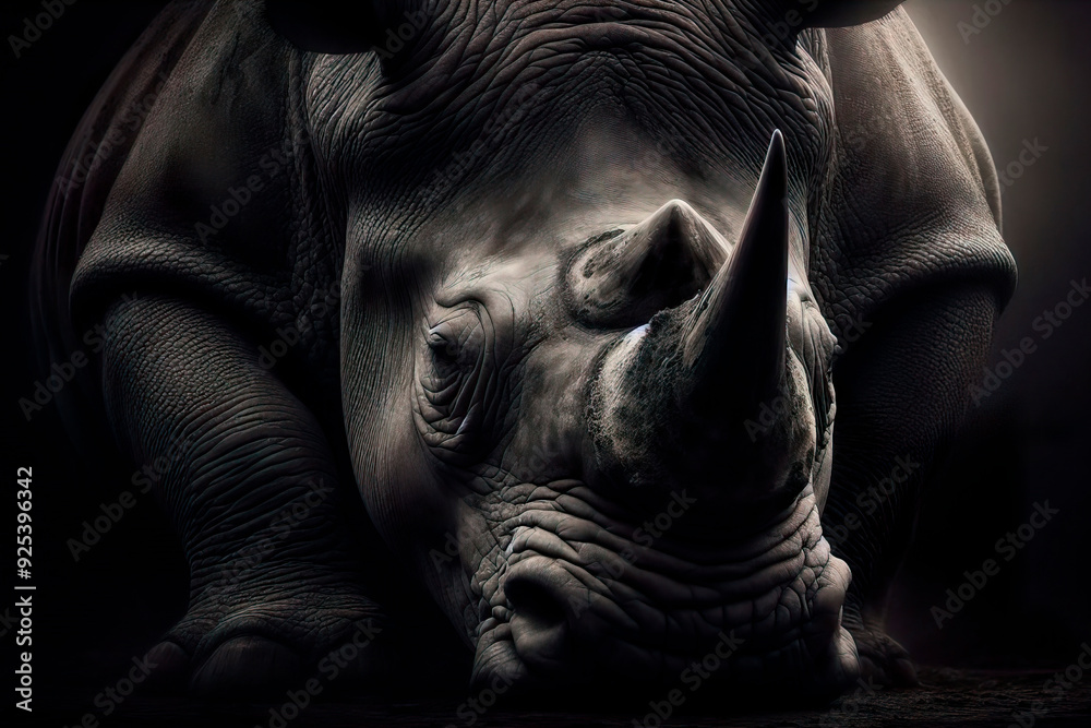 portrait of a rhino
Black and white studio photography. portrait of a rhino
Black and white studio photography.