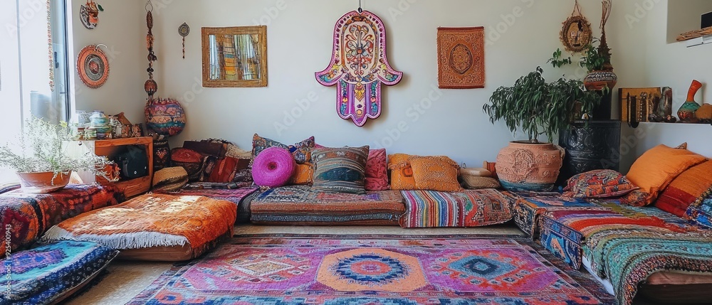 Φωτογραφία Hamsa Hand Bohemian Home Judaism, Islam Religion Spiritual Symbol