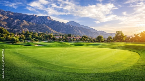 Wallpaper Mural Golf field with lush green grass and a distance Torontodigital.ca