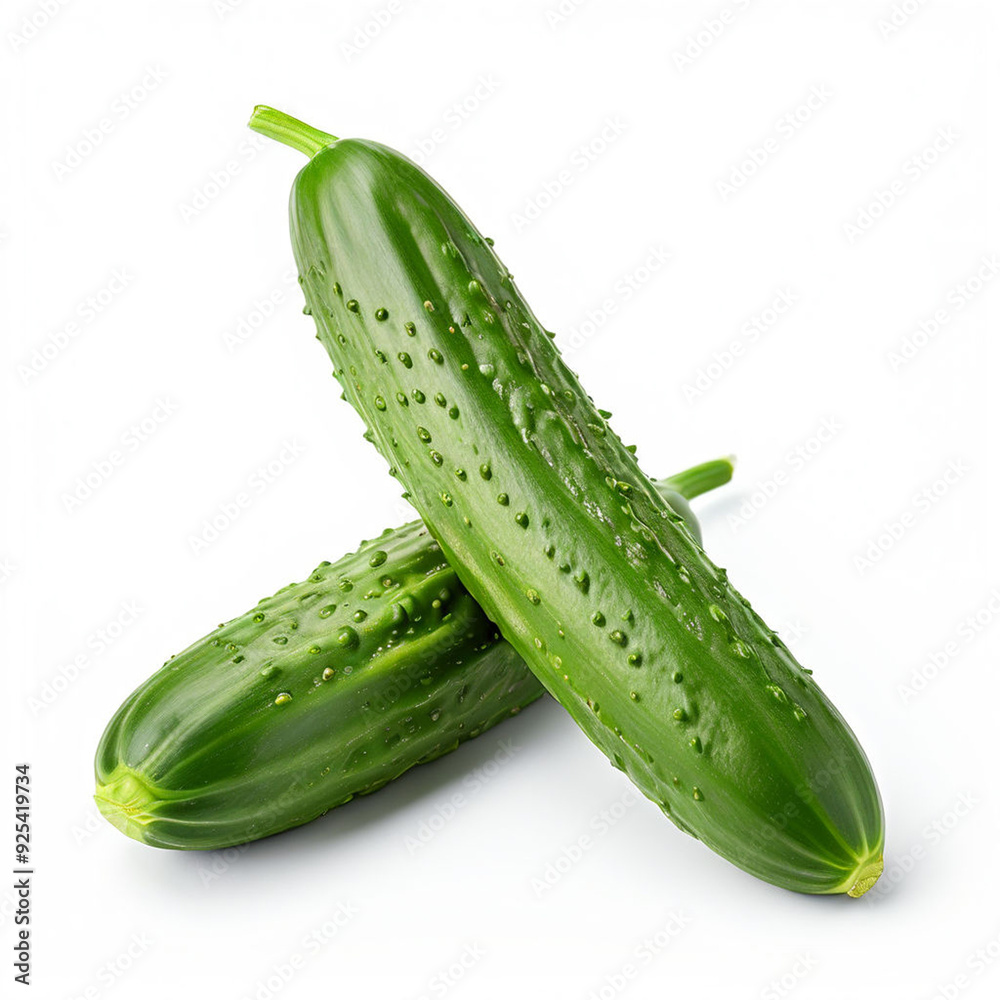 cucumber isolated on white background cucumber isolated on white background