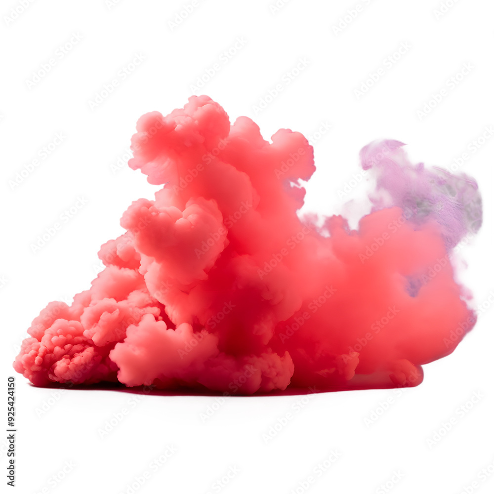 Fototapeta premium red smoke could isolated on a transparent background