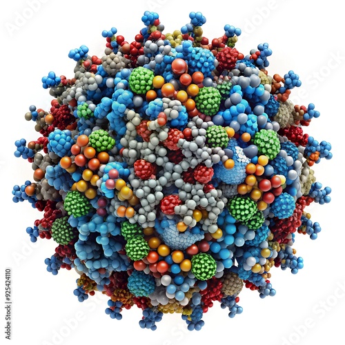 A detailed molecular structure of a complex protein
