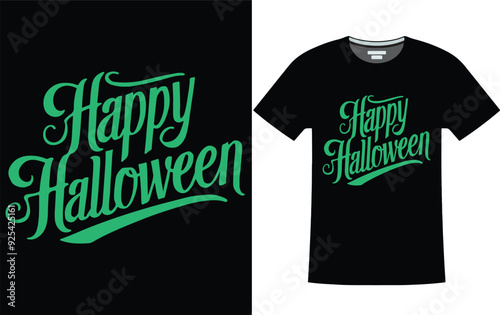 Happy Halloween Typography t shirt design