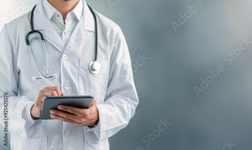 Doctor Writing Notes in a Hospital During Daytime