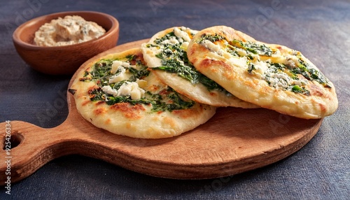 Wallpaper Mural Turkish Food Gözleme Thin dough flatbreads filled with cheese, spinach or potatoes Torontodigital.ca