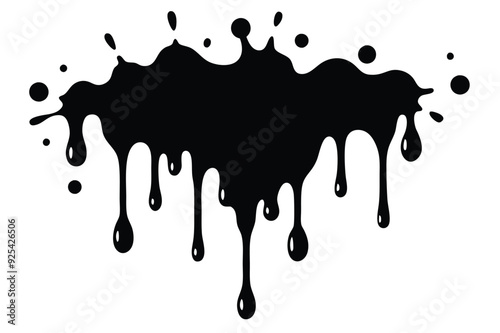 Water drops and splash silhouette collection in simple doodle style. Set different liquid shapes and silhouette. 