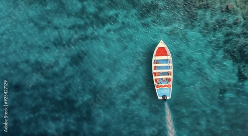 Two Boats Navigating Clear Blue Water Near Coastal Region