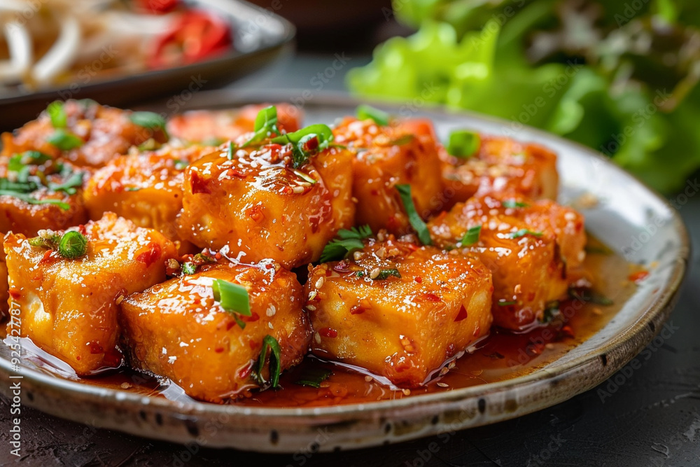 Spicy Tofu in Sweet and Sour Sauce Spicy Tofu in Sweet and Sour Sauce
