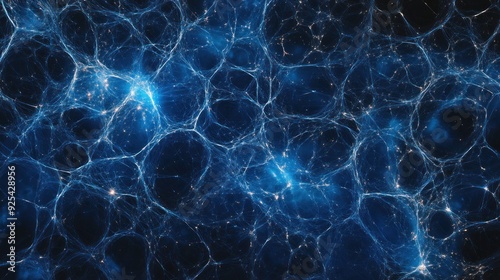 Abstract Blue Network