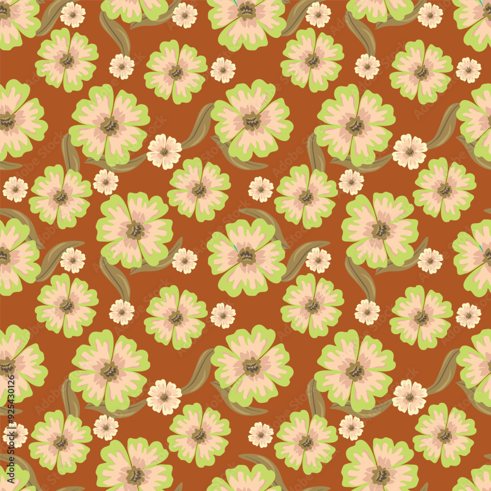 Textile and digital seamless floral vector design Textile and digital seamless floral vector design