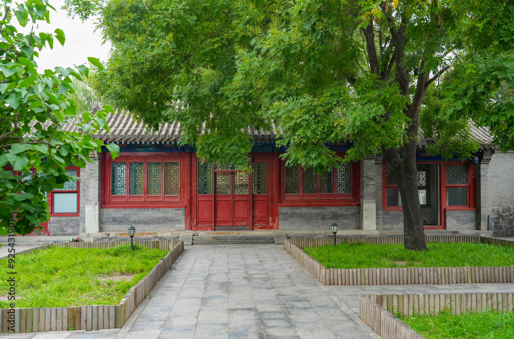 ancient Chinese style residential building and yard ancient Chinese style residential building and yard