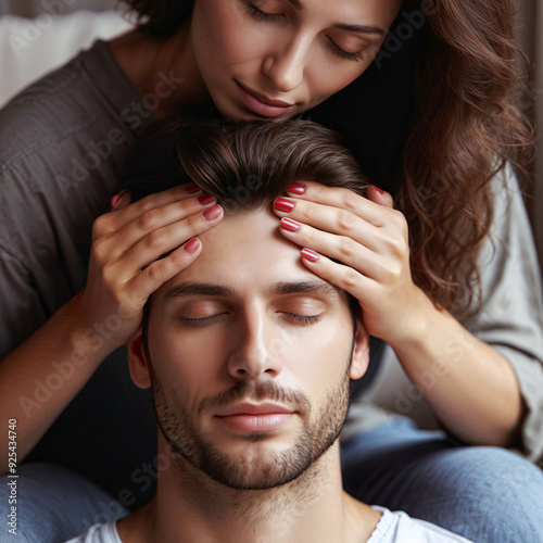 woman heals man's head