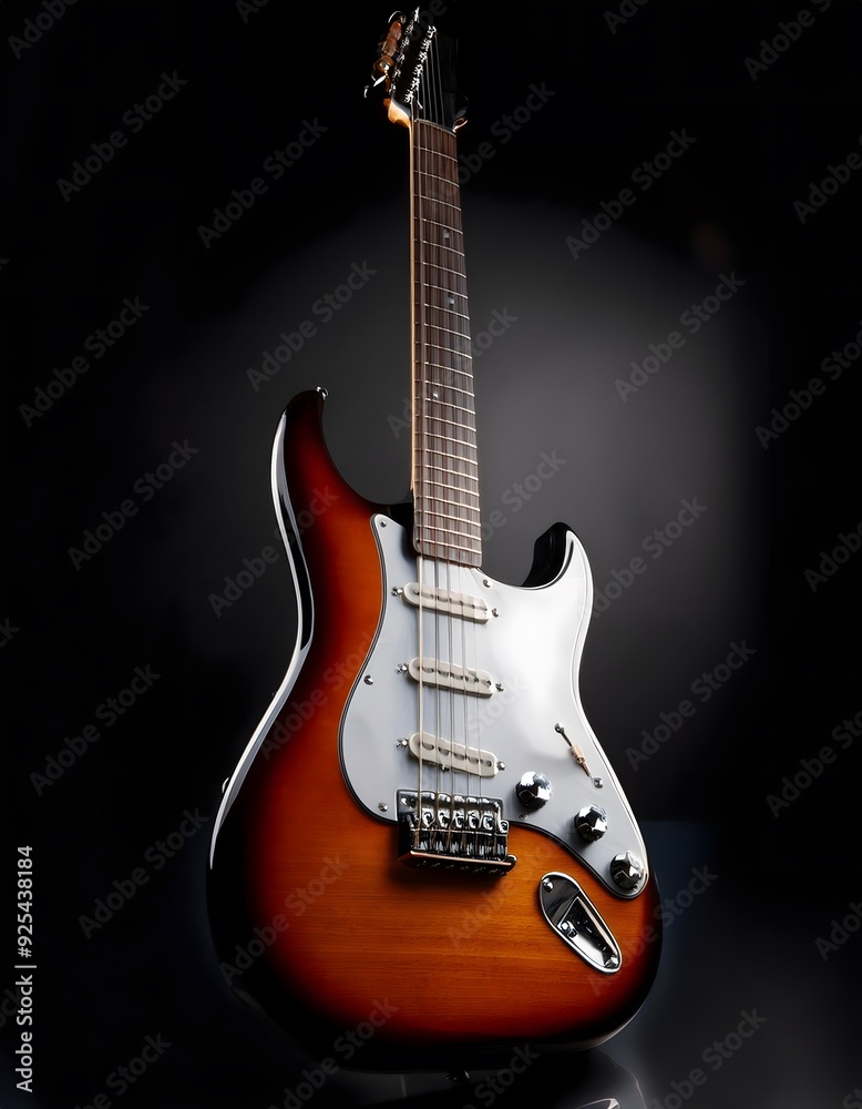 White and red electric guitar White and red electric guitar