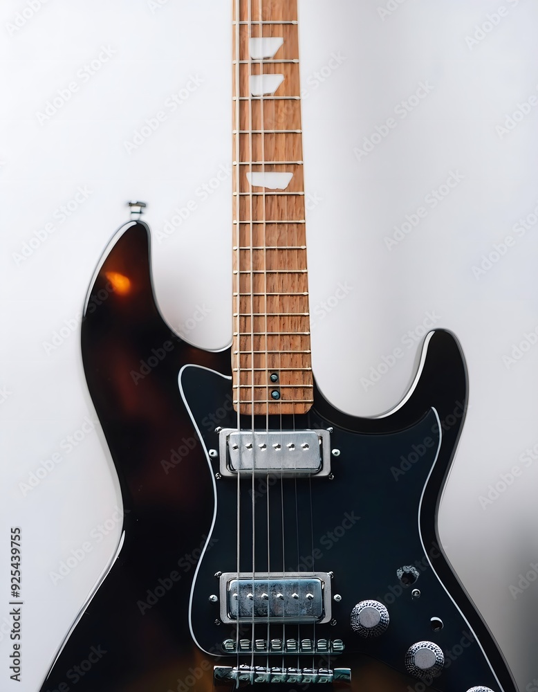 Naklejka premium electric guitar isolated on white