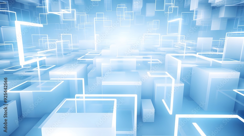 3d rendering of white and blue abstract geometric background. Scene for advertising, technology, showcase, banner, game, sport, cosmetic, business, metaverse. Sci-Fi Illustration. Product display 3d rendering of white and blue abstract geometric background. Scene for advertising, technology, showcase, banner, game, sport, cosmetic, business, metaverse. Sci-Fi Illustration. Product display