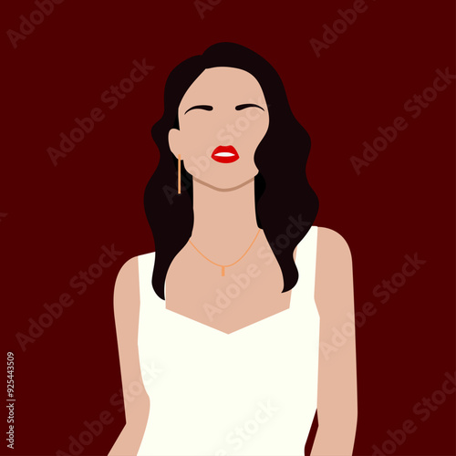 portrait of a woman, illustration
