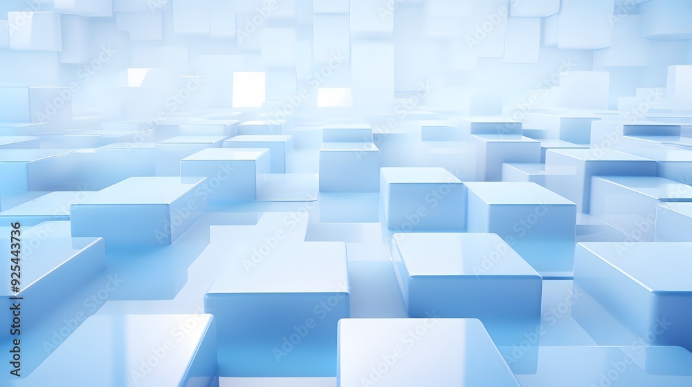 3d rendering of white and blue abstract geometric background. Scene for advertising, technology, showcase, banner, game, sport, cosmetic, business, metaverse. Sci-Fi Illustration. Product display 3d rendering of white and blue abstract geometric background. Scene for advertising, technology, showcase, banner, game, sport, cosmetic, business, metaverse. Sci-Fi Illustration. Product display