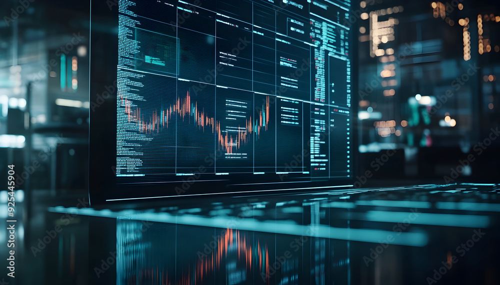 AI-based stock market algorithm visualized in motion, ultra-realistic, high resolution, AI-based stock market algorithm visualized in motion, ultra-realistic, high resolution,