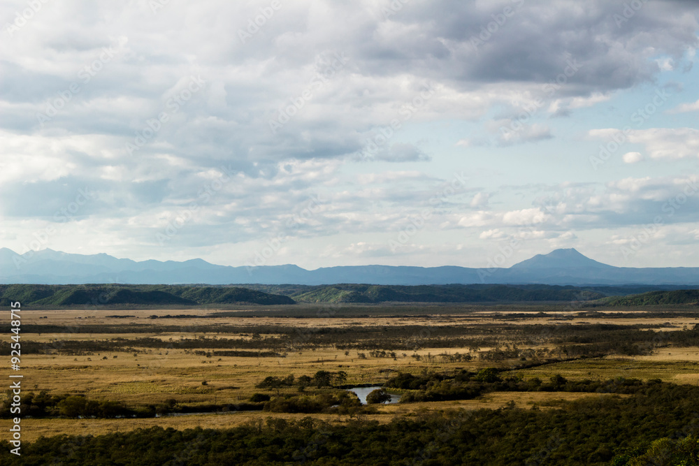 Fototapeta premium Beautiful scenery in Japan Panoramic view of the Kushiro Marsh