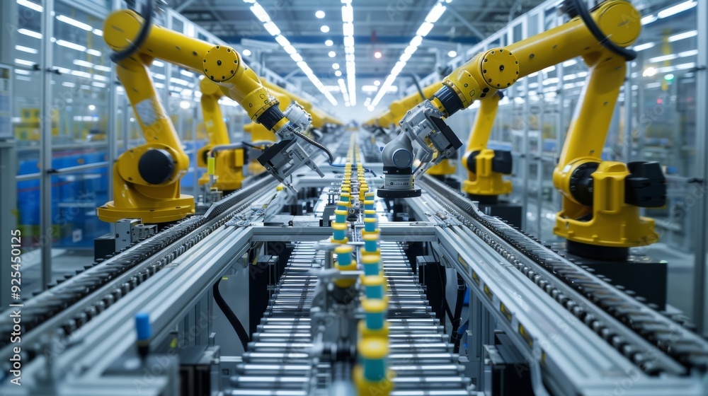 The Automated Production Line featuring Robotic Arms is essential in Modern Manufacturing today The Automated Production Line featuring Robotic Arms is essential in Modern Manufacturing today