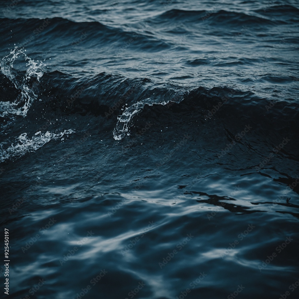 Obraz premium Discovering water’s unique textures through detailed close-up shots