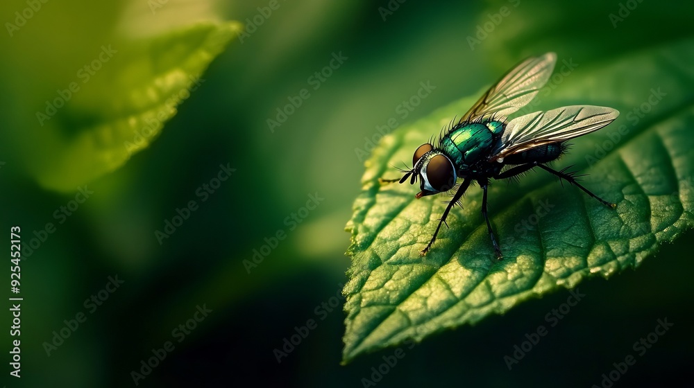 A fly on leaf. --ar 16:9 --v 6.1 Job ID: 04fcdc53-db1d-485c-88f8-96e8f52cd878