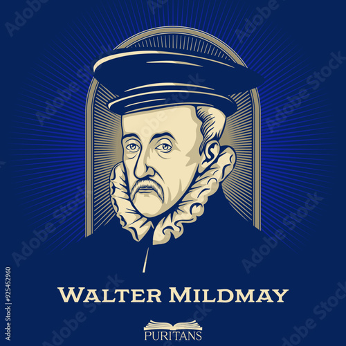 Great Puritans. Walter Mildmay (1523-1589) was a statesman who served as Chancellor of the Exchequer to Queen Elizabeth I, and founded Emmanuel College, Cambridge.