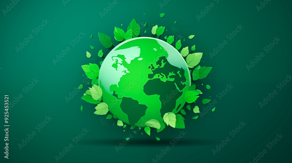 A minimalist paper globe in shades of green, symbolizing our planet and the importance of environmental conservation. A minimalist paper globe in shades of green, symbolizing our planet and the importance of environmental conservation.