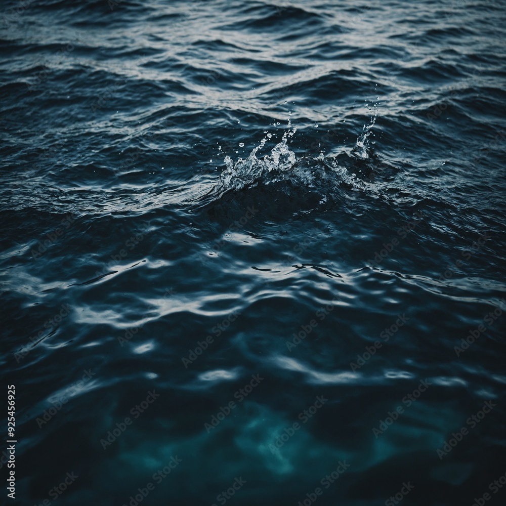 Gentle ripples on the surface of a quiet, secluded pond with a single duck gliding by Gentle ripples on the surface of a quiet, secluded pond with a single duck gliding by