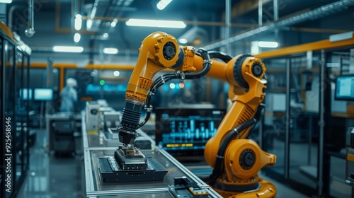 The Advanced Robotic Arm utilized in an Industrial Setting to enhance productivity and efficiency