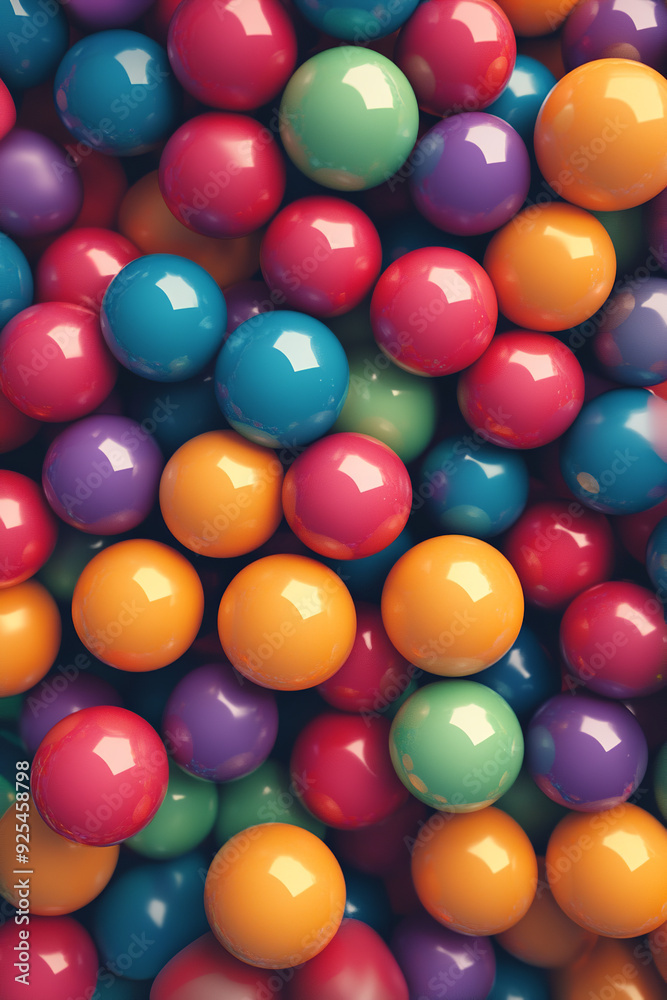 Obraz premium multicolors balls background