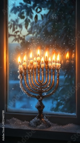 Menorah Festival of Lights Judaism Religion Spiritual Symbol